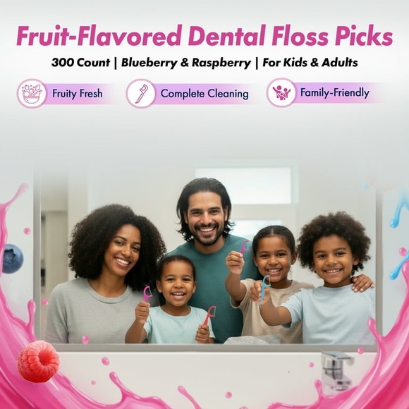 Dental Floss Picks Flavored Dots or Razzles - Picture 14 of 14